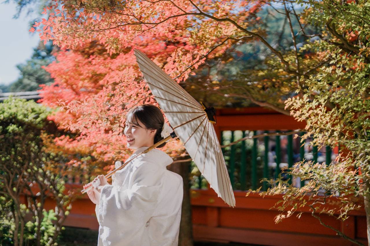 【大阪フォトウエディング】紅葉シーズももう間も無く！ウエディングフォト大盛り上がり間違いなし！