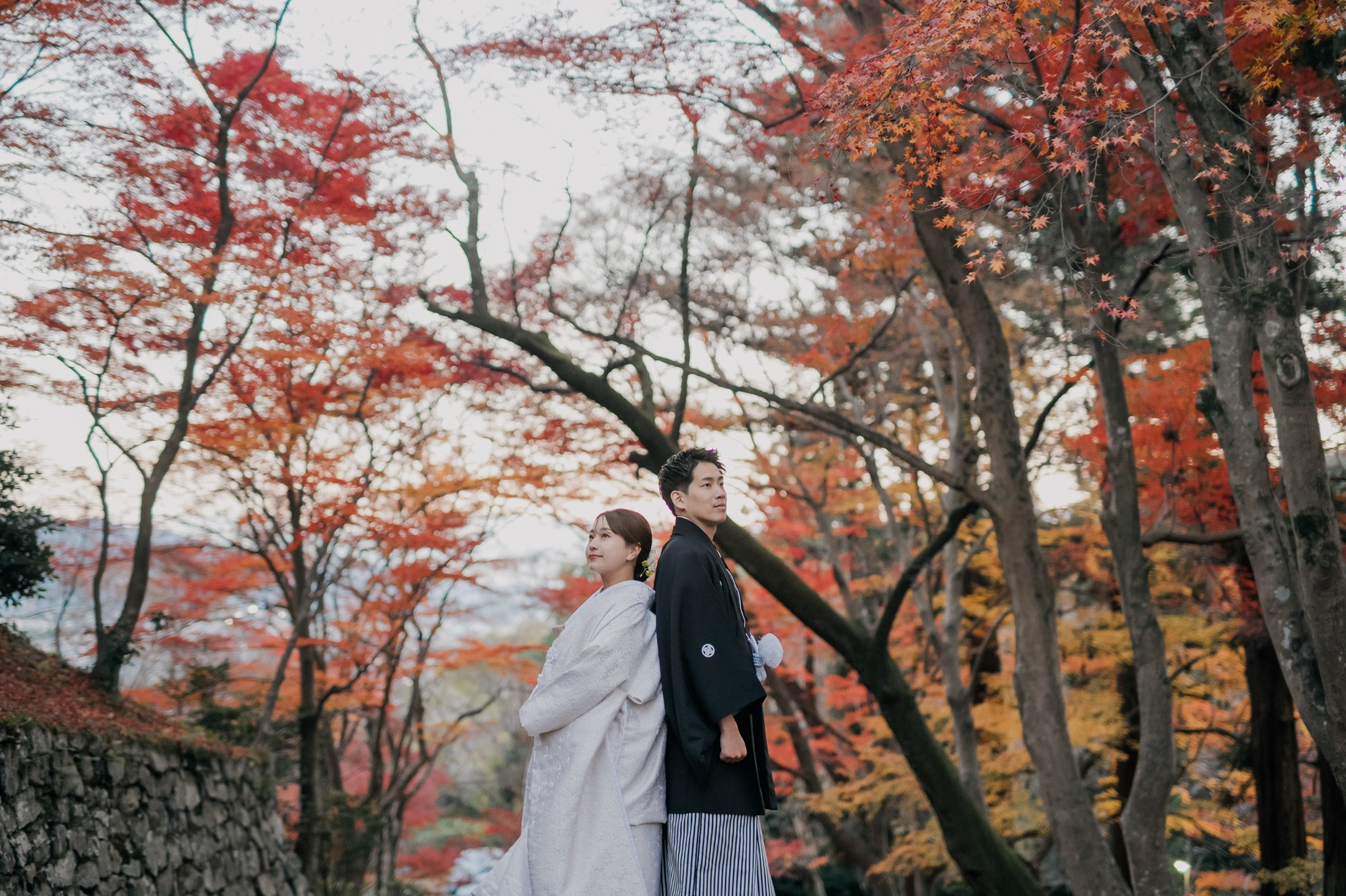 和装✖️紅葉が最高にかわいい!!秋の毘沙門堂前撮り◎